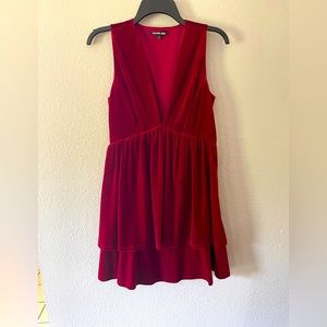 NWT red, velvet dress
